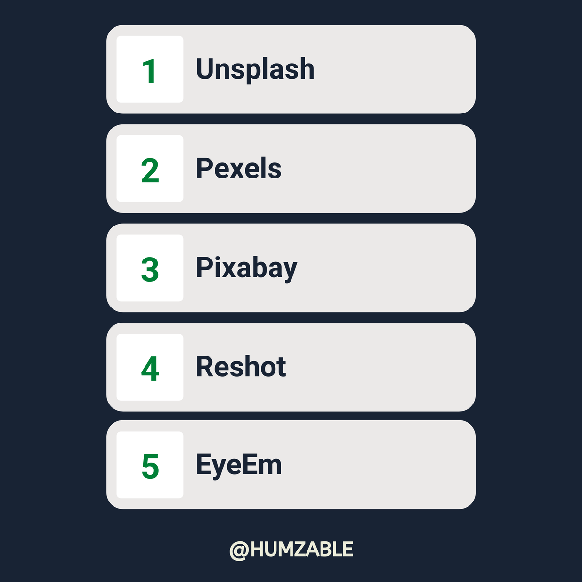 humzable's tweet photo. Websites to get stock images free.

If you're looking for quality images having no copyright, this website is for you. https://t.co/a6ij5LnHpJ