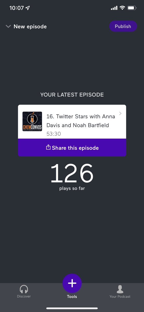 Our latest episode with <a href="/radscientist_/">⌬ anna davis! ⌬</a> &amp; <a href="/NaOHBartfield/">Dr. NaOH Bartfield 🧪</a> is now our most listened to episode in a single day! Nearly 130 streams in the past 24 hours 🤯 🌟 #RisingStars #ChemTwitter #chemconvos
