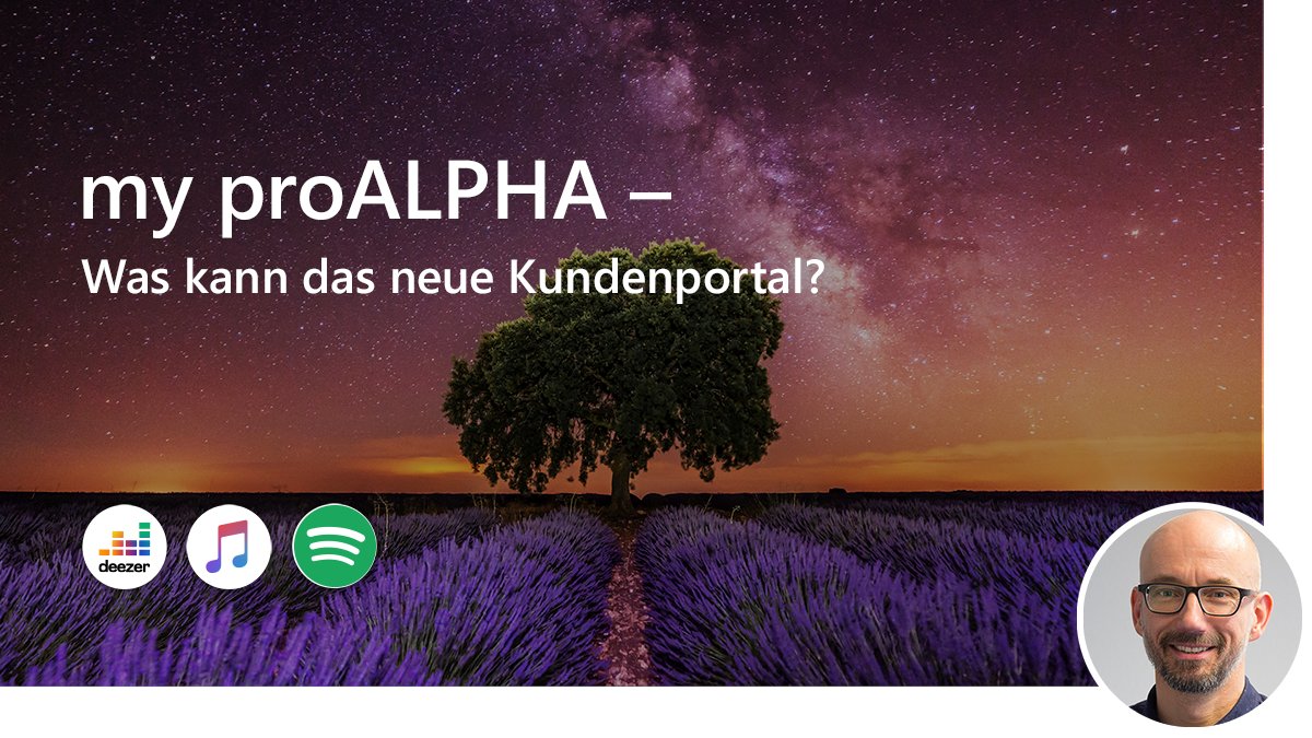 proALPHA's tweet photo. Das neue Kundenportal “my proALPHA“ hat seine Tore geöffnet 🤩 Was genau dahinter steckt und worauf sich unsere Kunden in Zukunft freuen dürfen, das erfahren Sie in unserer neuen Podcast-Episode: https://t.co/pza4S1sxT3
#proalpha #erp #podcast #digitalgenial #kunden #service https://t.co/T6zZCmhX6M