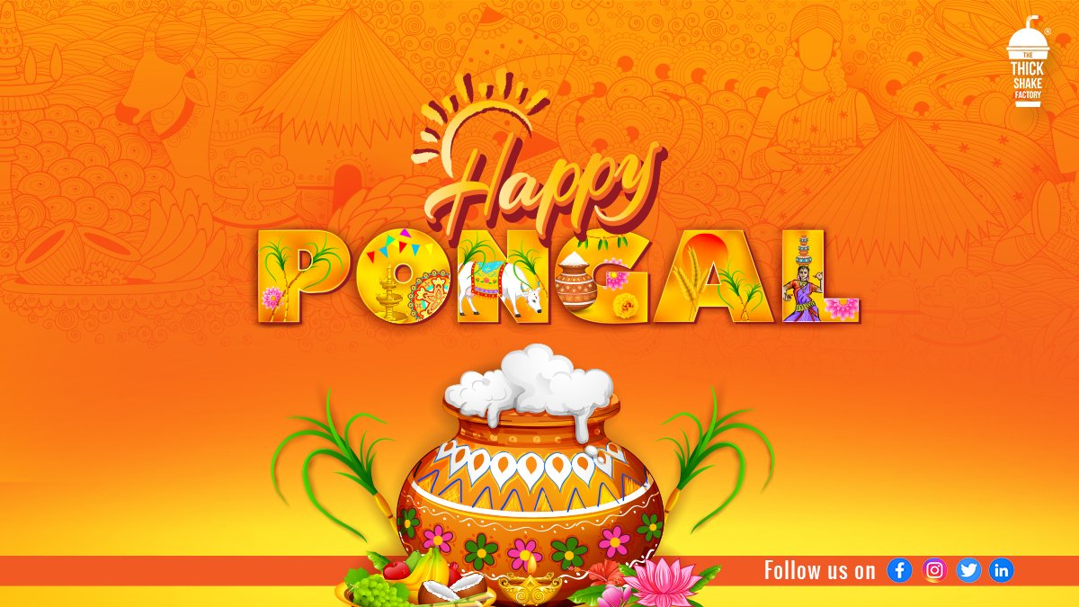 May the love and affection overflow from your heart like Pongal milk from the pot pongal.

The Thickshake factory wishes you Happy Pongal!

#Pongal2022 #TTSF_Cloud_One