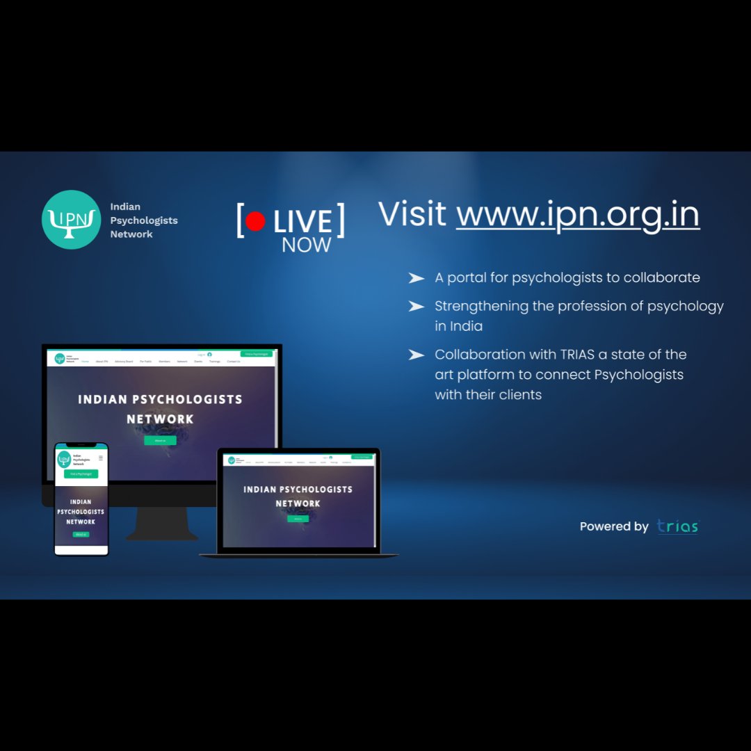 _IPN_org's tweet photo. Greetings IPN Members,

Our IPN Website is LIVE!!
Do visit us and become a member. 

#ipn #psychology #psychologists #websitelivenow https://t.co/GzSvHVNurv