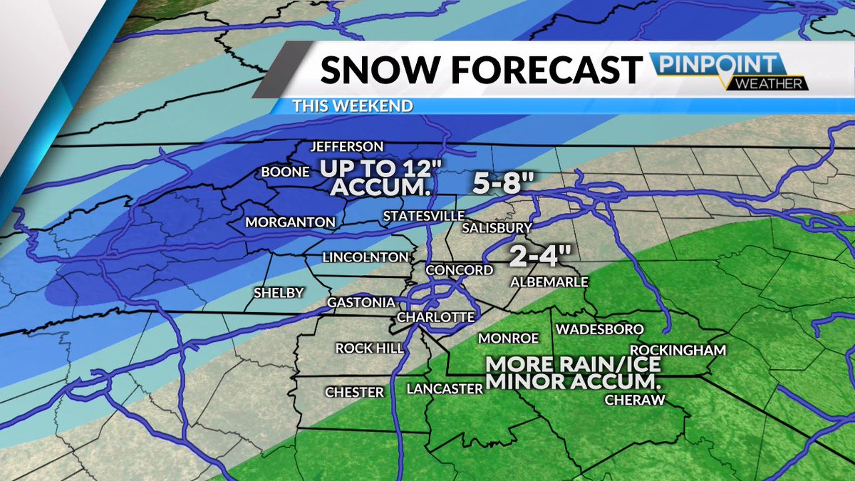 JasonHarperTV's tweet photo. What a mess!! The first big winter weather storm of 2022 is on the way to the #QueenCity and you need to be prepared. #CLT could get 2-4” of snow and ice mix. Tune into @Queen_City_News Now. @phaeton4kast @QCNWeather #NCWX #WinterWeather #QCNN https://t.co/KRToWvLlIj