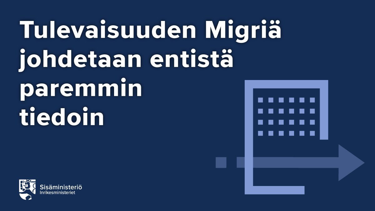 Sisaministerio's tweet photo. Hankkeessamme selvitettiin keinoja, joilla @Maahanmuuttovir voi kehittää ennakointia sekä toiminnan vaikuttavuuden ja tuottavuuden mittaamista.

Tarkoitus on varmistaa, että maahanmuuttohallinto vastaa yhteiskunnan tarpeisiin sujuvilla palveluilla.

ℹ️ https://t.co/iU2SiJbprw 1/4 https://t.co/QZbYUmPTRA