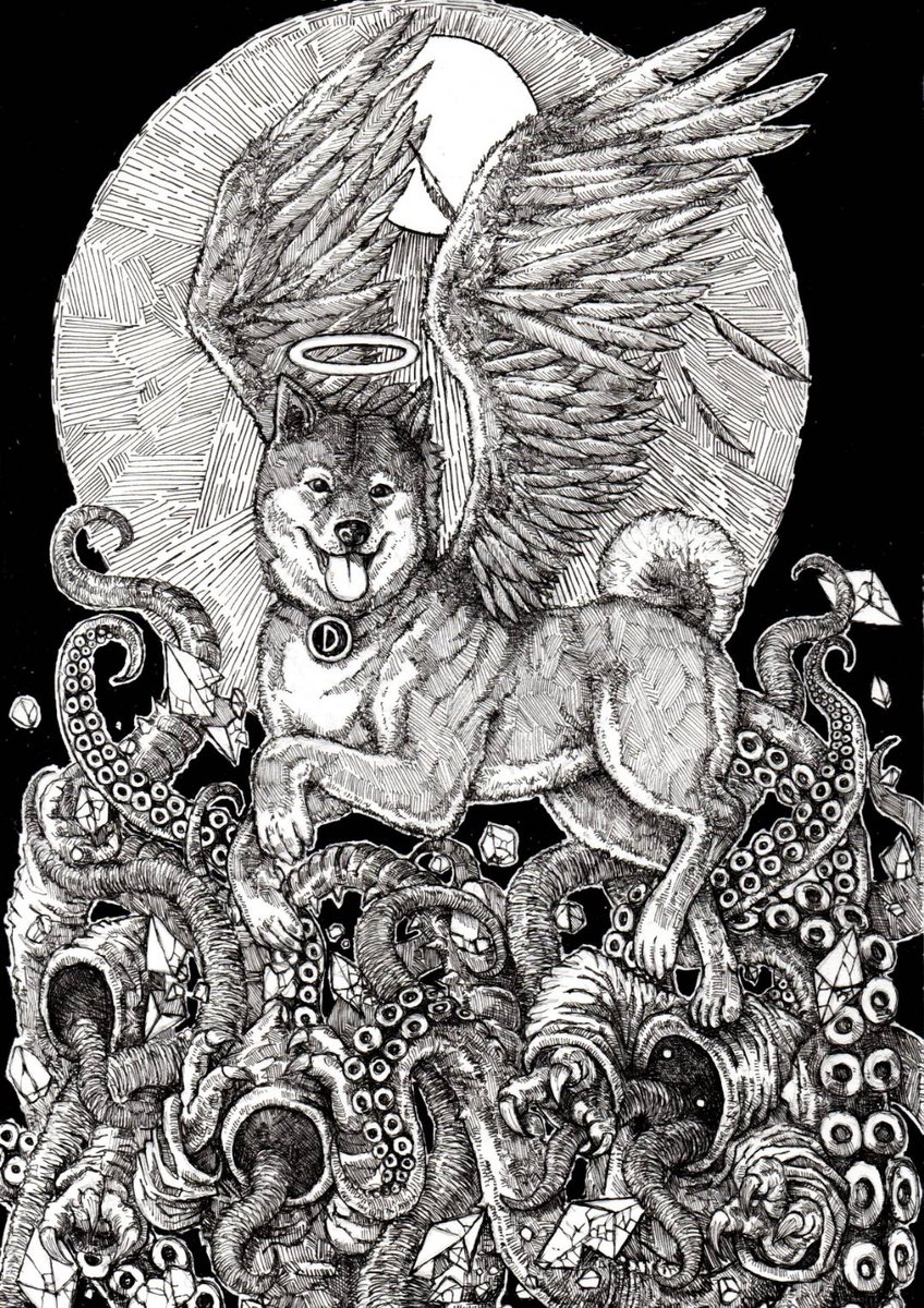 KiratiSatt's tweet photo. Doge "the Holy Light" [RARE] 0.1 $ETH 🪙 
The light that shine bright in the age of "Dark Ethereum" 😈🐙 
Second sale from my first book "Cryptorian Demon"
https://t.co/7Fan9lK895

#NFTCommunity #nftcollector #doge #dogecoin #NFT #NFTs https://t.co/nfKt3EqqTX