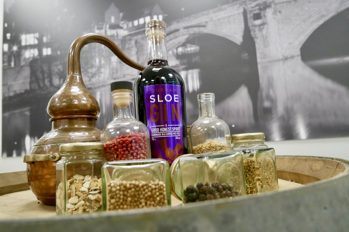 PrinceBishops's tweet photo. The amazing sloe gin from Durham Distillery Is a wonderfully vibrant and warm sloe gin made with plump sloe berries and a hint of cherry and pepper. For a winter special, add to hot apple juice. #durhamdistillery #durhamgin https://t.co/SasEv45pM3