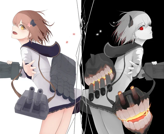 雪風と深海雪風 #艦これ 