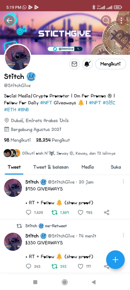 faridaC17's tweet photo. @StitchGive Done https://t.co/RmOB9EdAQ4