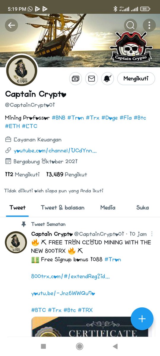 faridaC17's tweet photo. @CaptainCrypto01 Done https://t.co/gmZLfGeg4W