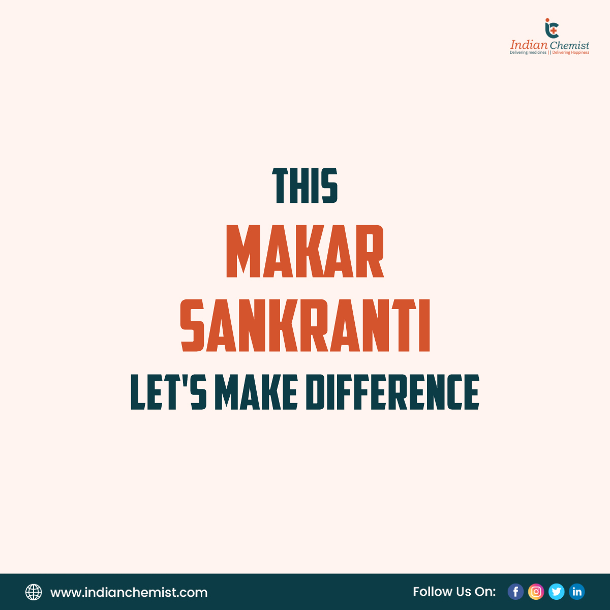 ic4you_india's tweet photo. The brightness of the sun is upon you, roll all the toxicity away.
#IndianChemist #makarsankranti #Festival2022 #health #healthylifestyle #chemist #pharmacist #pharmacy https://t.co/IFTQkP03yv