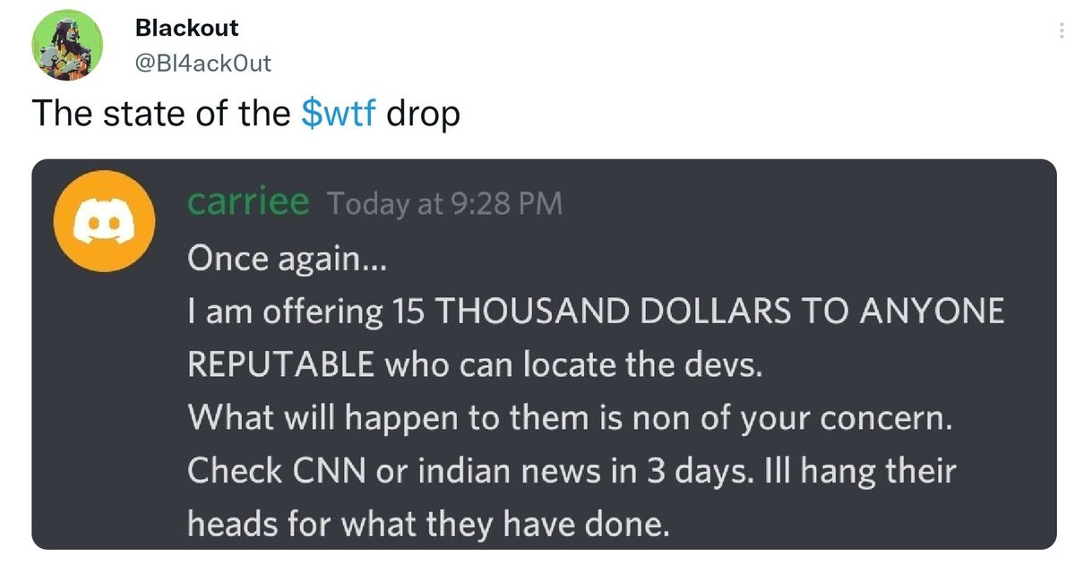 Mrmatiiiii's tweet photo. #WTFairdrop PrObLeMs In "HeVeN"? $wtf https://t.co/CISdscjujx