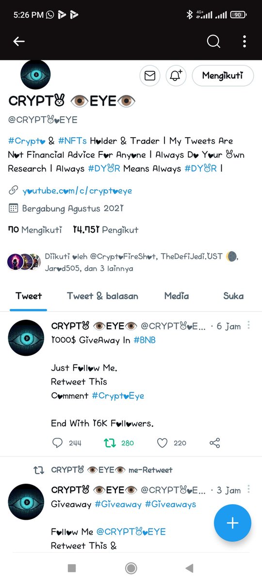 faridaC17's tweet photo. @CRYPTOoEYE #CrypoEye https://t.co/LTVk5CBWQT