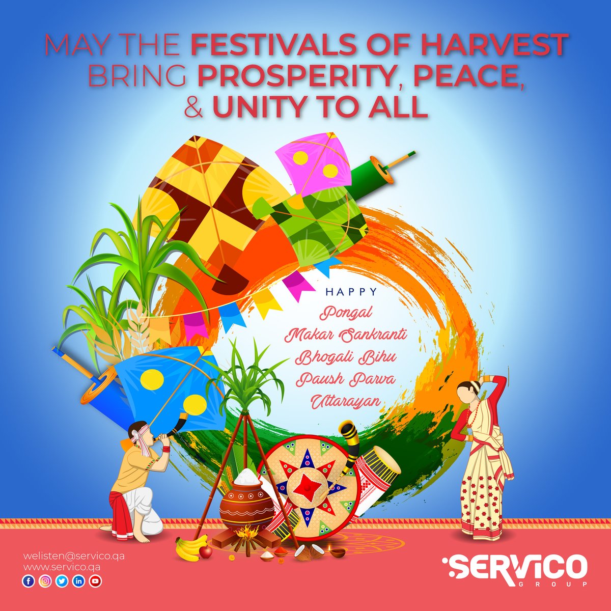 Servico_FM's tweet photo. Servico Group is one with India in celebrating various festivals today. One nation, many festivals, one heart! 

#ServicoGroup #festivals #FestivalofLights #festivalseason #festivallife #festivalsofIndia #festivalvibes https://t.co/KTdoBypFXm
