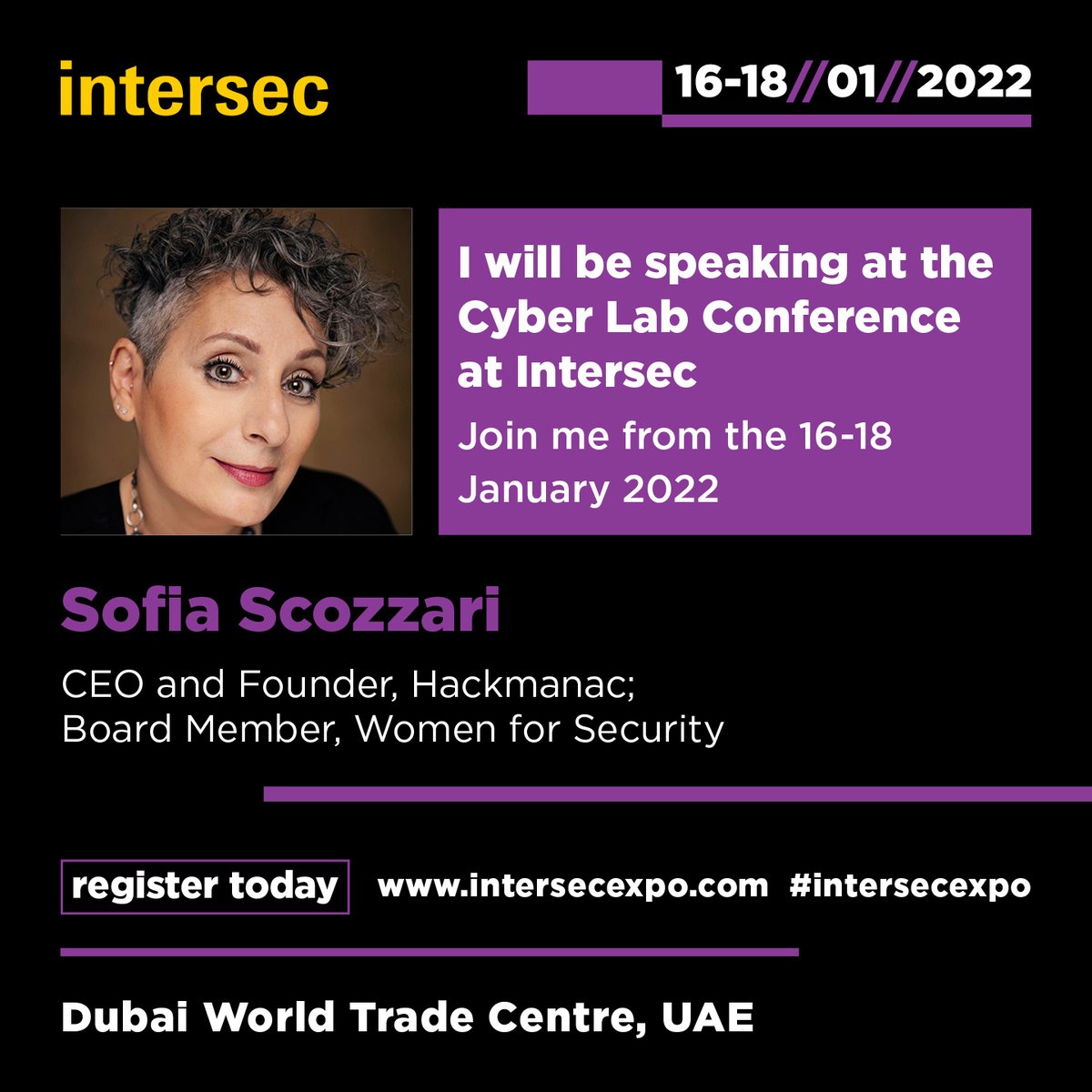 SofiaSZM's tweet image. CYBERSECURITY LAB @ INTERSEC 2022

Monday 17/01/2022 I will be speaker at #CyberSecurityLab @ #Intersec2022 talking about the role of #CyberSecurity in reducing the #gendergaps.

intersec.ae.messefrankfurt.com/dubai/en/about…

@Intersecexpo #paneldiscussion #sofiascozzari #hackmanac