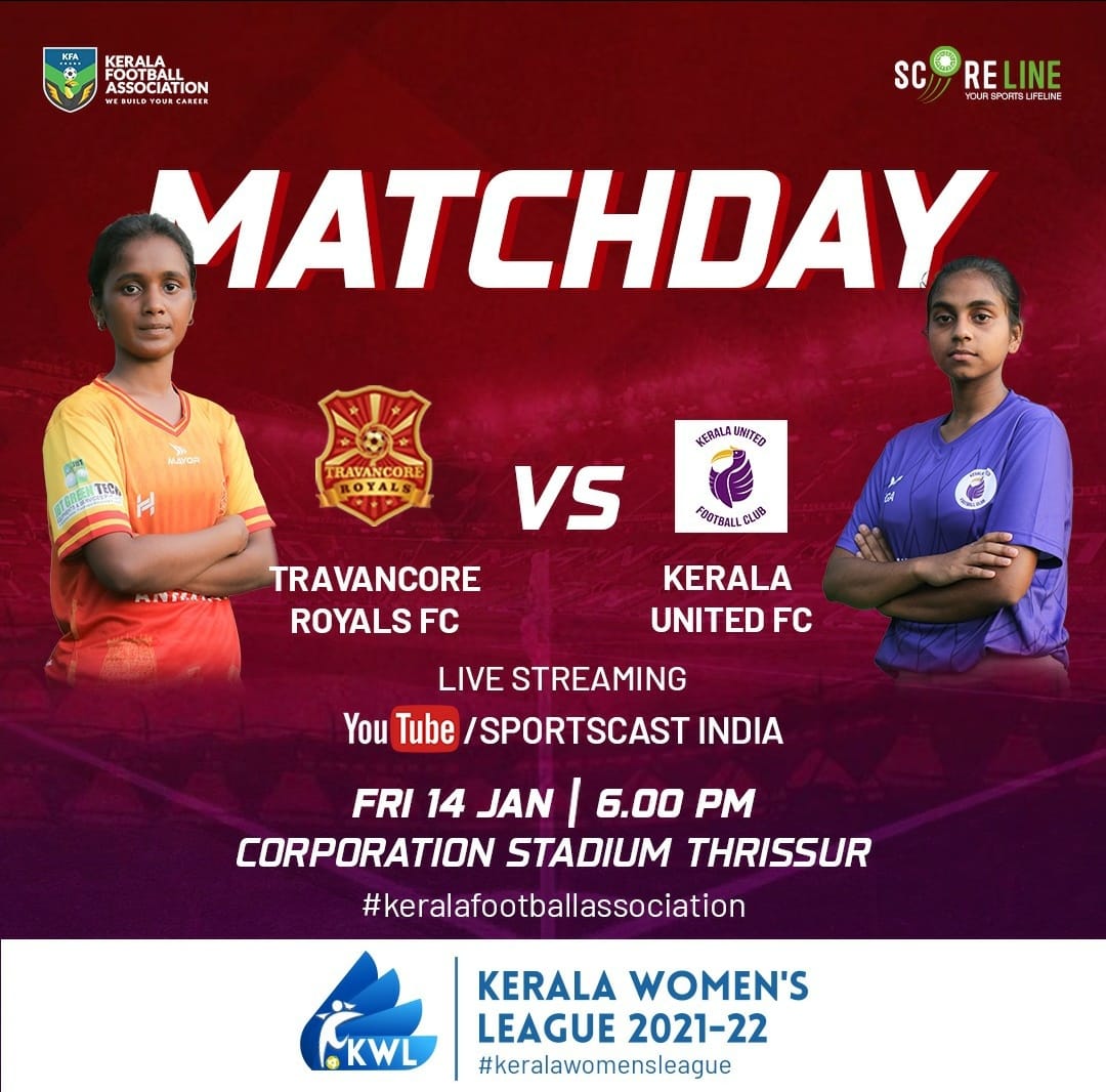__kwl__'s tweet photo. Kerala Women's League 2021-22⚽
@keralaunitedfcofficial 🆚 @travancoreroyalsfc
🕰️ 6 pm
🏟️ Corporation Stadium Thrissur
📱Live Streaming @keralafootballassociation

@scoreline_sports
@keralafootballassociation

#keralawomensleague #footballforwomen #keralafootballassociation https://t.co/EpZj4jxSdr