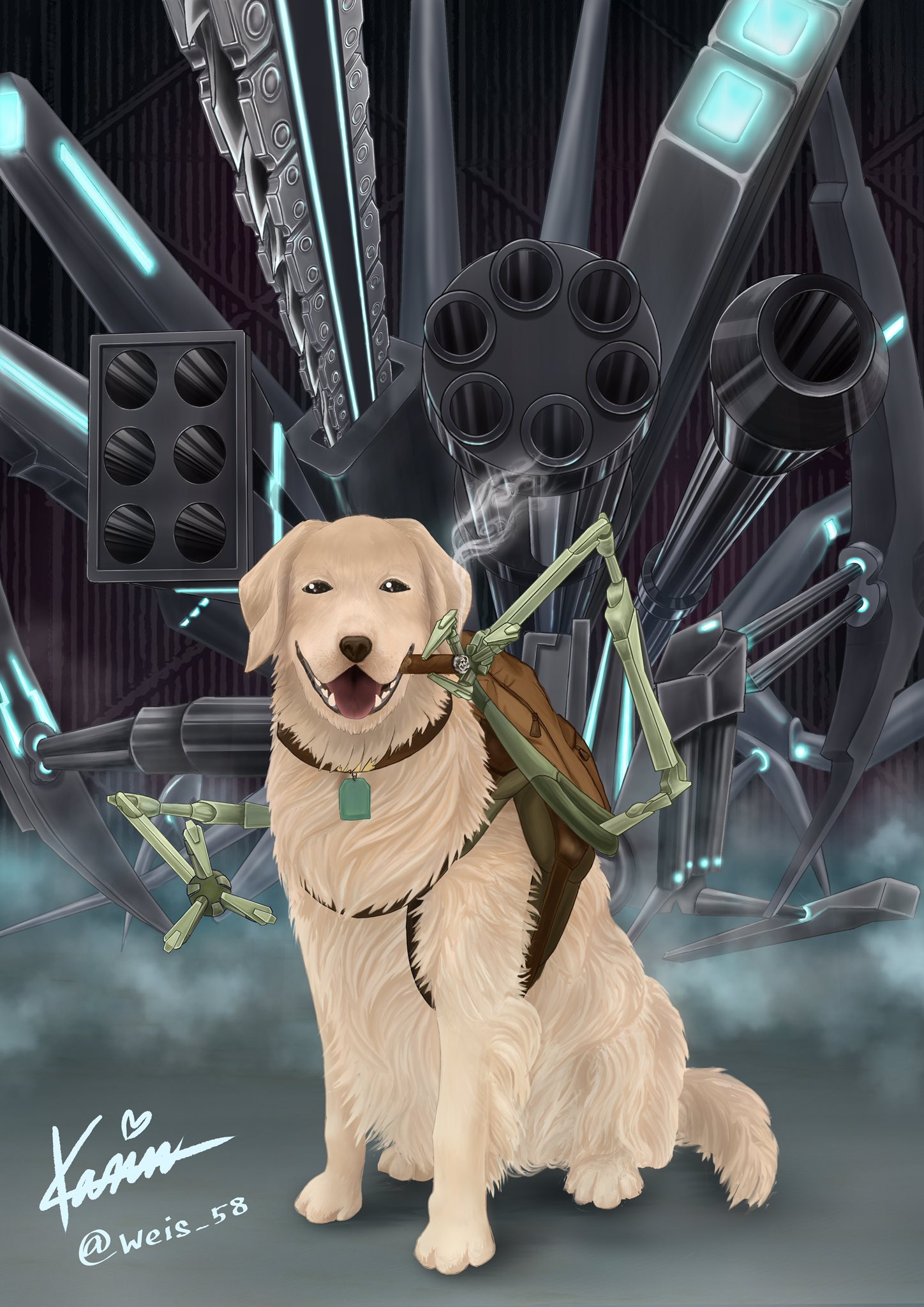 Kanana 依頼募集中 Nftあり〼 Skeb納品しました とある魔術の禁書目録より 木原脳幹とaaa 木原脳幹 がaaaをバックに葉巻を燻らせながら微笑んでいるリクエストです こちら画像は低解像度です ちゃんとしたのは依頼者さまにお渡ししております Skeb