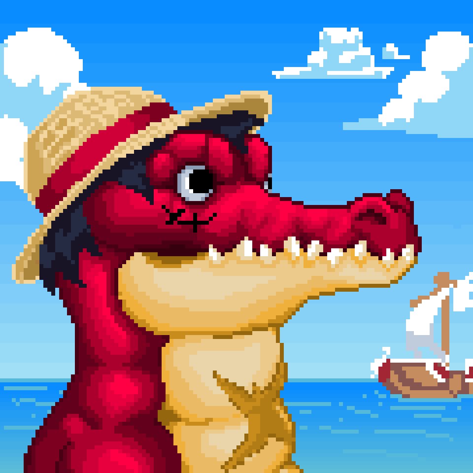 KontonKrocsNFT's tweet photo. Who doesn’t love Luffy ! We present you the Kroc Luffy 
Kric Kroc !

#NFTs #NFTCommunity #SolanaNFTs #NFTGiveaways #nftcollector https://t.co/vnvqSw9MRh