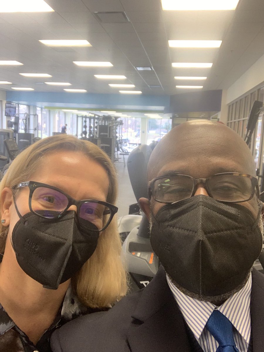 Yesterday, I got a tour of our refurbished fitness center. All I can say is wow! The space looks amazing, including the repurposed racquetball court. Thanks Tori for the tour and for your amazing leadership and vision for the space.