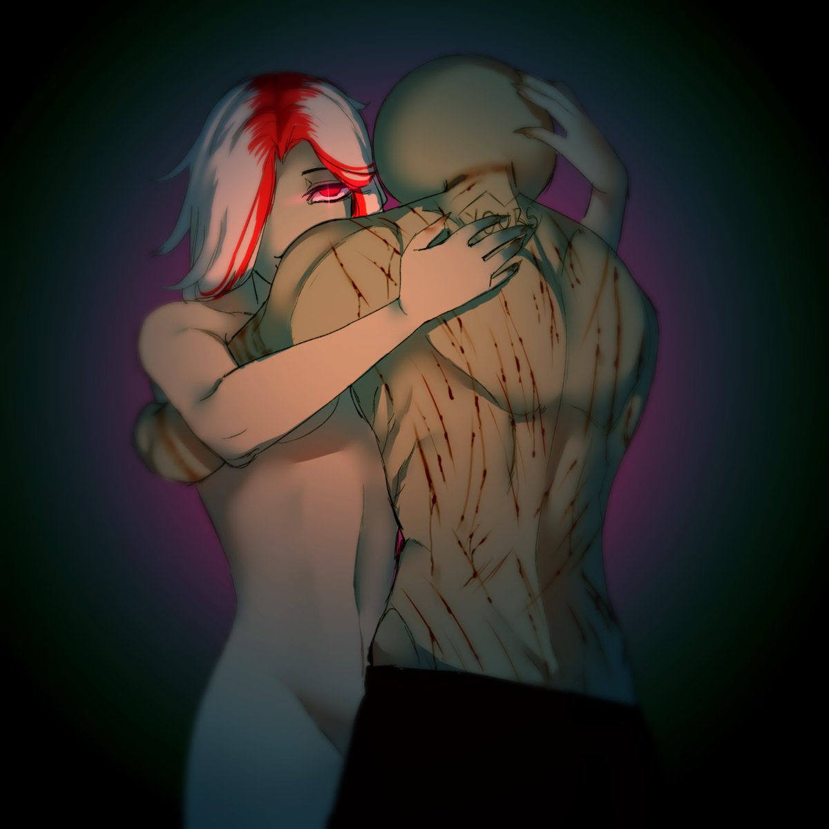 jenny_zing's tweet photo. P: I will never leave you...

No... you don't.

#YourBoyfriendGame 
#YourBoyfriendfanart https://t.co/SoTCwpfemK