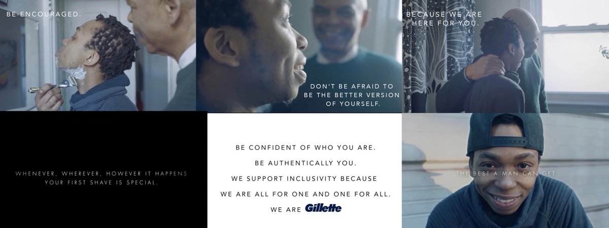 annisaprast's tweet photo. I added #context through messages of acceptance of self and others which creates an emotional pull that will make people understand the message that #Gillette is trying to convey.
#NMKTRCH #MKTINGNEURO #projectNEUROMKT
@lets_NEUROmkt @oumkoulthoumlaa @Hamzaalaou @Valenti79809538 https://t.co/wyQUo6E2At