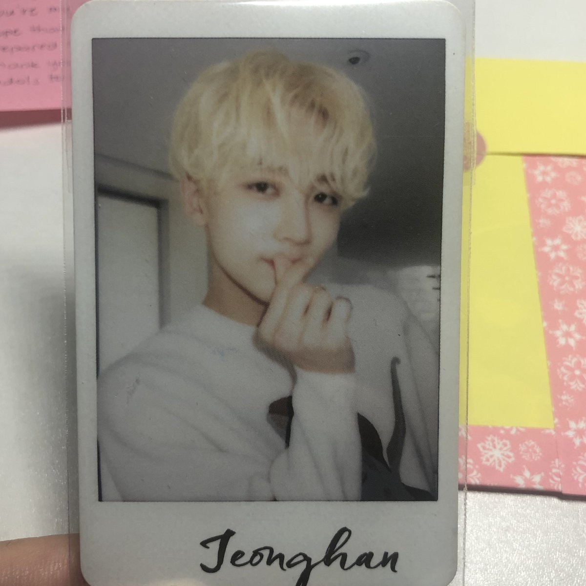 snwucart's tweet photo. hi @amethystjs9 ! 

jeonghan arrived safely <3 thank you for packing it safely and for being super accommodating ! a very smooth transaction po , #amethystjsproof https://t.co/Cxnvv0GLbJ
