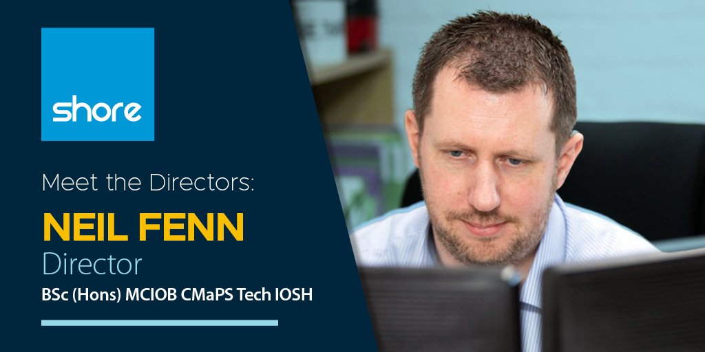 wemakeshore's tweet photo. With over 19 years’ experience, Neil is a #constructionindustry management professional &amp; Chartered Member of CIOB, with a keen interest in construction methodology and #H&amp;S. He has been integral in supporting &amp; managing the continued growth of the #CDM team.

#WeMakeShore https://t.co/LDxlA06v0W