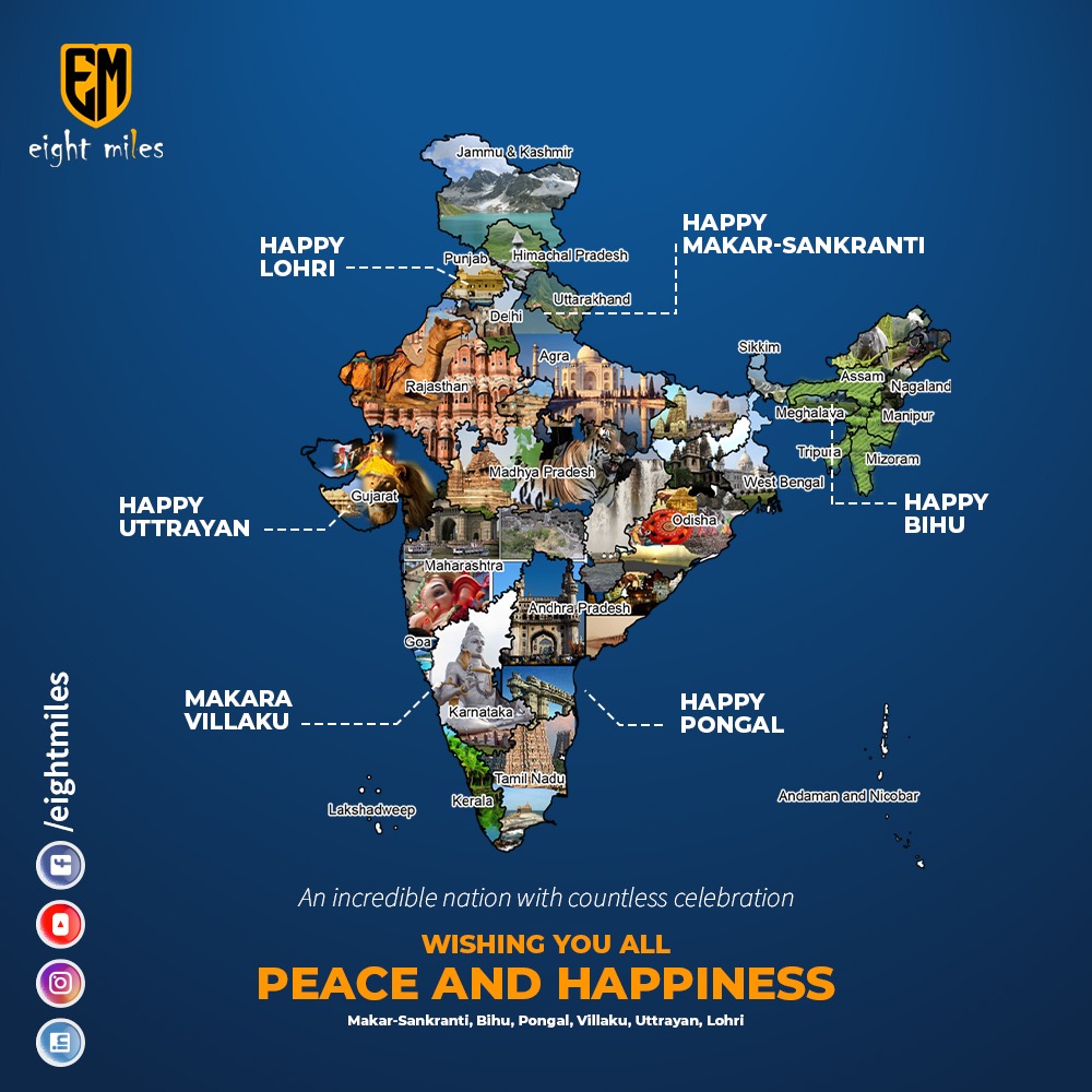 8milesjeans's tweet photo. Eight Miles wishes all healthy well-being, joy and loads of happiness and peace.

#EightMiles #8Miles #healthy #joy #happiness #wishes #peace #lohri #makarsankranti #bihu #uttarayan #makaravillaku #pongal #incrediblenation #celebrations https://t.co/996Yjx1nV4