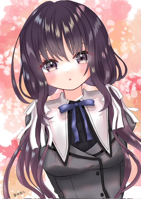 Azさんちの子!
みこちゃんを描かせて頂きました!
制服のデザインがまためちゃめちゃ可愛くて最高じゃぁ(* ॑꒳ ॑*)🌸
描いていてとっっても楽しかったです!
ありがとうございました..♡😌 