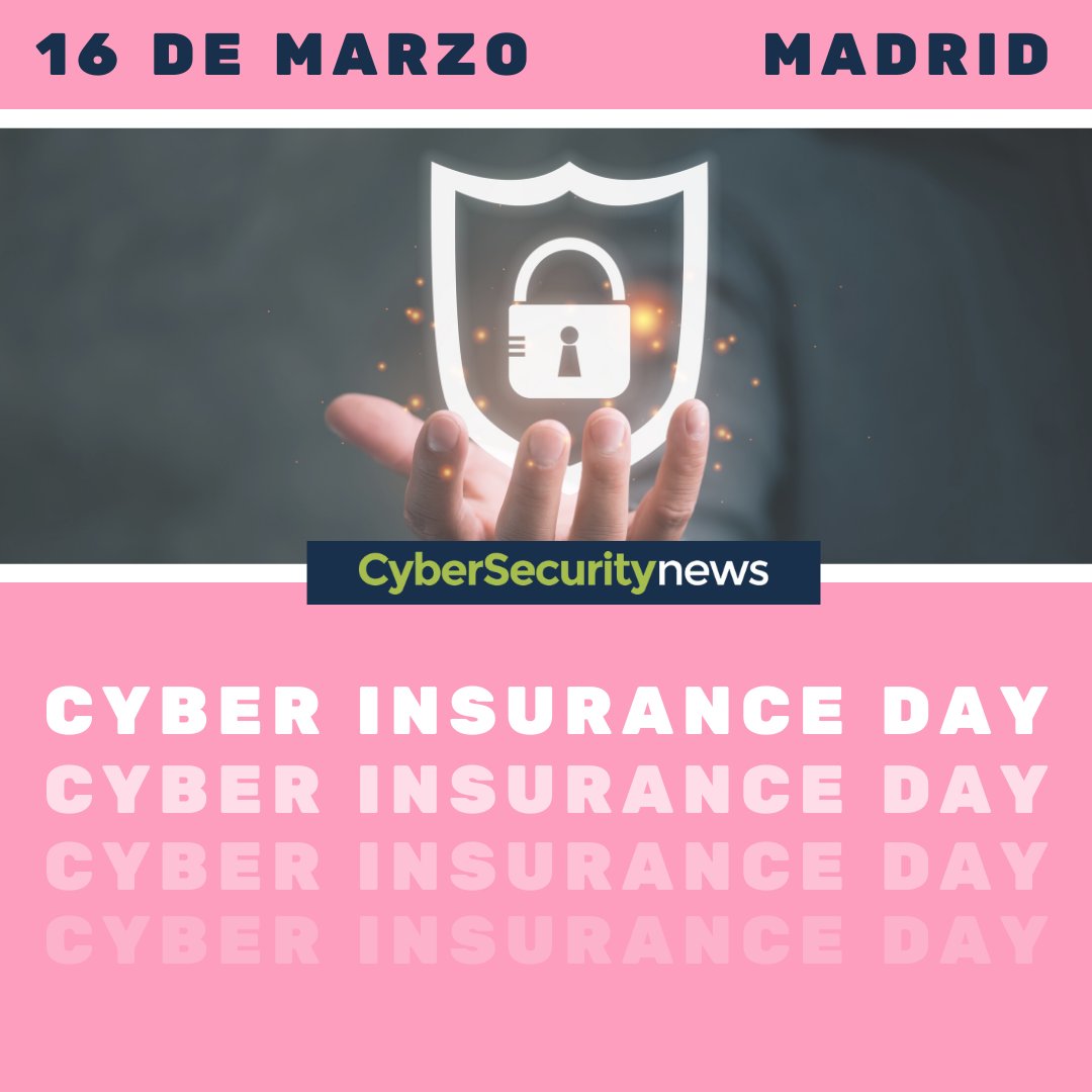 CyberSecurityES's tweet photo. ¡Está pasando! Llega el 👉 #CyberInsuranceDay 💜
📅 16 de #marzo de 2️⃣0️⃣2️⃣2️⃣
🕐 10:00 a.m.
📍 #Madrid
🟪 Congreso Nacional del #Ciberseguro
https://t.co/5R1ZxN6cHx
#seguro #cyberinsurance #insurance #ciberseguridad #seguriudad #cybersecurity https://t.co/j6DPJw3ltm