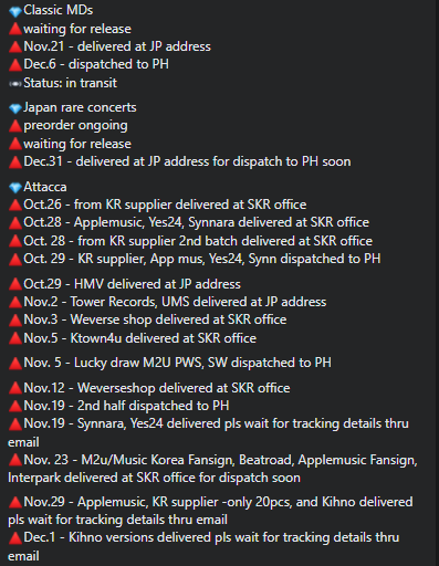 17caratfactory's tweet photo. #1plus1CF_updates
Seventeen mds Quick updates: (Batch orders only; own cargo for resellers, airshipping- not included) Posted on a weekly basis or whenever we have new arrivals in PH address
Full info also posted on FB Group: https://t.co/4iC1dH3Byf https://t.co/WLyR3PbWOI
