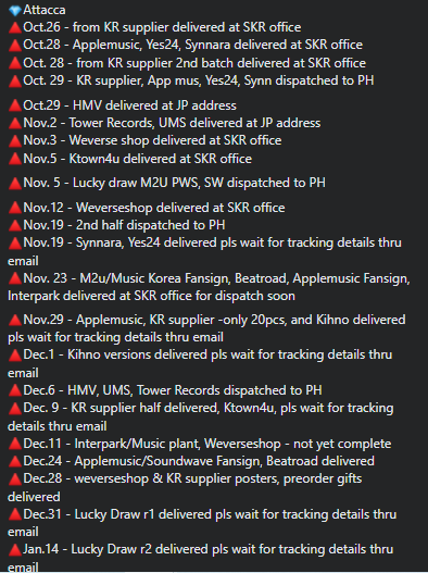 17caratfactory's tweet photo. #1plus1CF_updates
Seventeen mds Quick updates: (Batch orders only; own cargo for resellers, airshipping- not included) Posted on a weekly basis or whenever we have new arrivals in PH address
Full info also posted on FB Group: https://t.co/4iC1dH3Byf https://t.co/WLyR3PbWOI