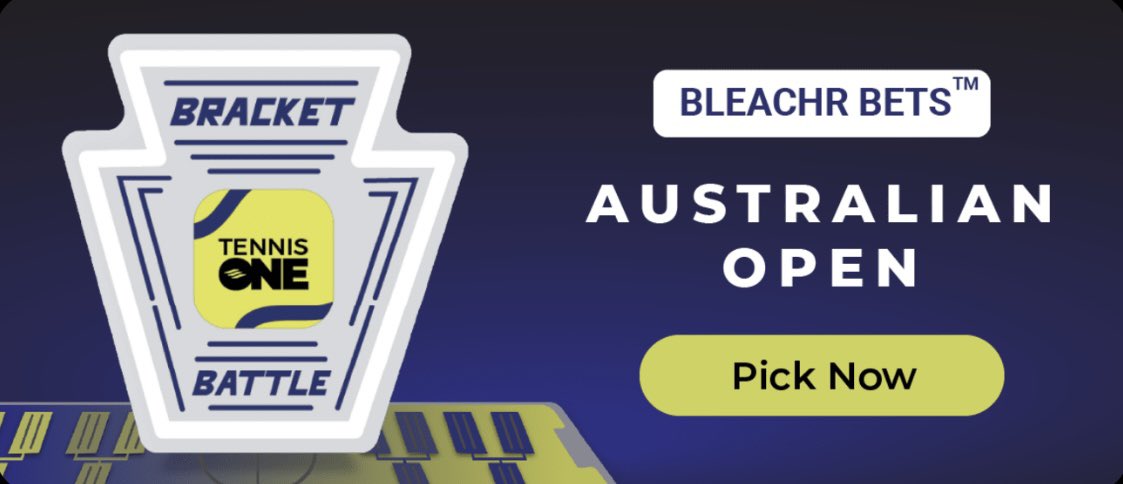 Free streams aren’t the only thing we’re giving away…

Pick your #ausopen brackets in the TennisONE App for a free shot at $1000 cash. 💸

PICK: t1.app.link/Twitter