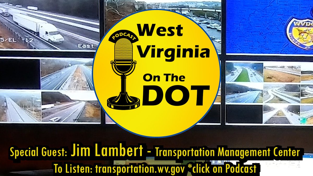 WVDOT's tweet photo. In a roadway emergency or weather event, how does WVDOH know what's happening on the ground statewide?

Jim Lambert, manager of the WVDOH Transportation Management Center, talks technology, communication and teamwork on this week's podcast. 

Listen here: https://t.co/JX9HRRTbc0 https://t.co/T4QUfloJA2