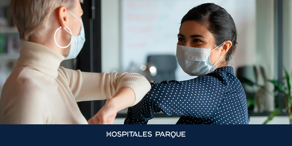 HospitalParque's tweet photo. ¿Cómo cuidarse en la #vuelta a la #rutina frente al #covid?

✅ Usa siempre la #mascarilla
✅ Lávate las manos con frecuencia
✅ Mantén la distancia de seguridad https://t.co/rA51L6OkEx