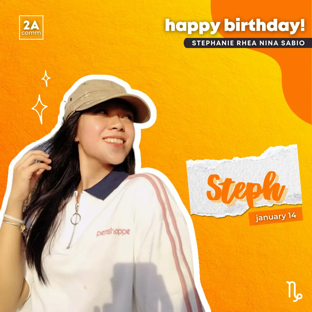AdDUComm2A's tweet photo. A strong personality hides behind her mysterious demeanor.

Before the day ends, let us greet Stephanie, a Happy Birthday! 🧡

♑ @bluntheronlopez

#CelebrateWithCOMM2A https://t.co/aIBCqd9acU