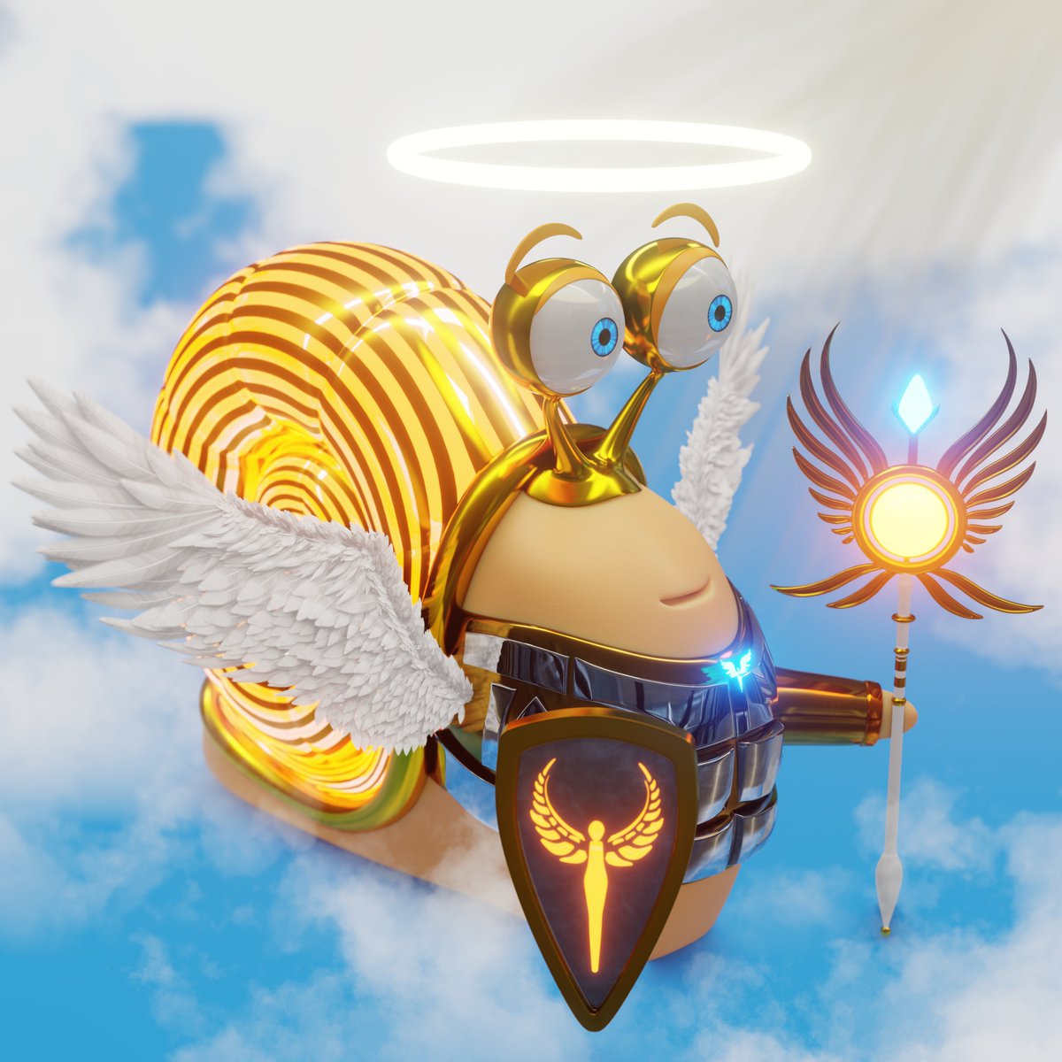 Meet our Angel! 

Crazy Snails - The new digital collectible snails are going crazy.
Join the official Crazy Snails discord for details on how to join the whitelist!
Come be the first early member before it blows up! Snail
discord.gg/Fce7zwWU
#CrazySnails #NFTCommunity #NFTs