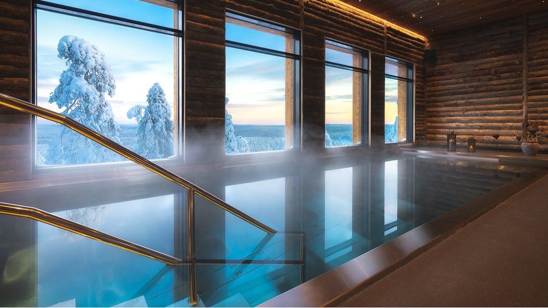 DiscoverFinland's tweet photo. The recently owned Spa and Health Clinic at Octola Private Wilderness is the most exclusive lodge in Lapland &amp; the Nordic region, and the first five-star accommodation facility in the Arctic and Nordics with a negative carbon footprint: https://t.co/iq6SZjDGZy https://t.co/s8qPdpfXpo
