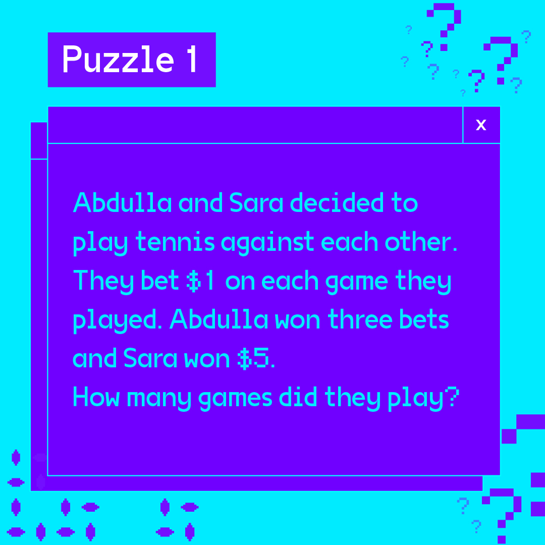 42AbuDhabi's tweet image. Whether you’re a coder, tester, or geek-about-town.. logic should be exercised. Happy World Logic Day! Sharpen your problem-solving skills &amp; crack these puzzles. Challenge your friends &amp; comment below.
#42AbuDhabi #BornToCode #WorldLogicDay #Puzzles #CrackTheCode #ProblemSolving