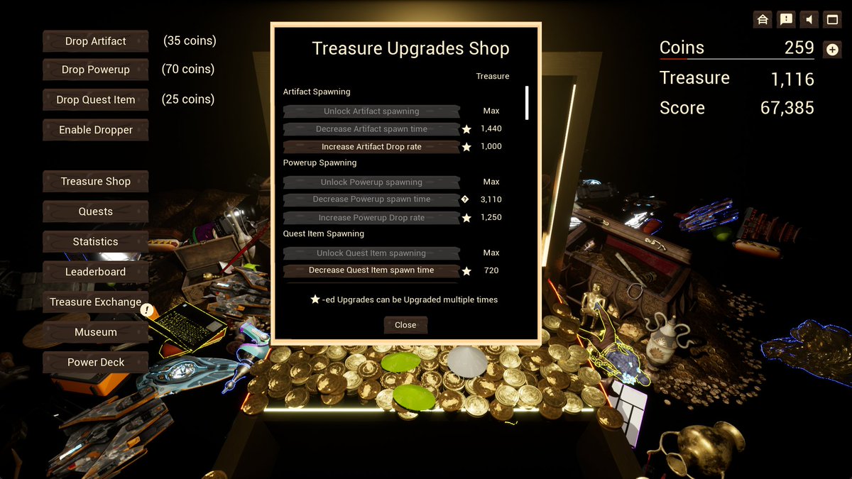 Braincircusgame's tweet photo. We finally added the Option to change the Font in Coin Treasures. For people having trouble reading the default font give it a go!

#braincircus #cointreasures #coinpusher #indiedev #indiegames #indiegame #IndieGameDev #gamedev #UnrealEngine #gamedesign #PCGames #gaming https://t.co/XxpaBdQFH1