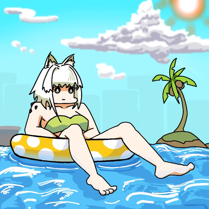 休暇中のケルシー
#アークナイツ 