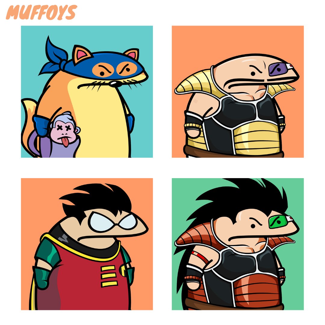 muffoys's tweet image. New drop!

New batch of muffoys is live now! 

#NFT #NFTs #OpenSeaNFT #NFTCommunity #NFTcollection #NFTcollectibles #NFTartwork #nftart #NFTCommmunity #nftgiveaway #opensea #crypto #nonfungibletokens #NFTartists