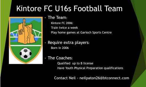 KintoreUnited's tweet photo. Our U16s looking for 1-2 new players. https://t.co/thEBXqKXQ6
