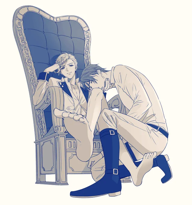 ラフの時点でこんな感じで送ってました でも一応全部描いたんだ……椅子を……!!!