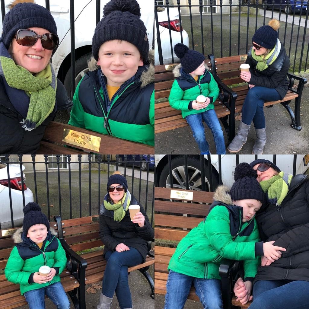 Excited to share that #mikesbench has arrived! Beautifully restored and pride of place on The Promenade, Cheltenham.

Huge thanks to those who donated and made this happen. A great place to chat, stop for coffee or a snooze.. 
#mikesbench #alwayssmiling #loveyoucrispy