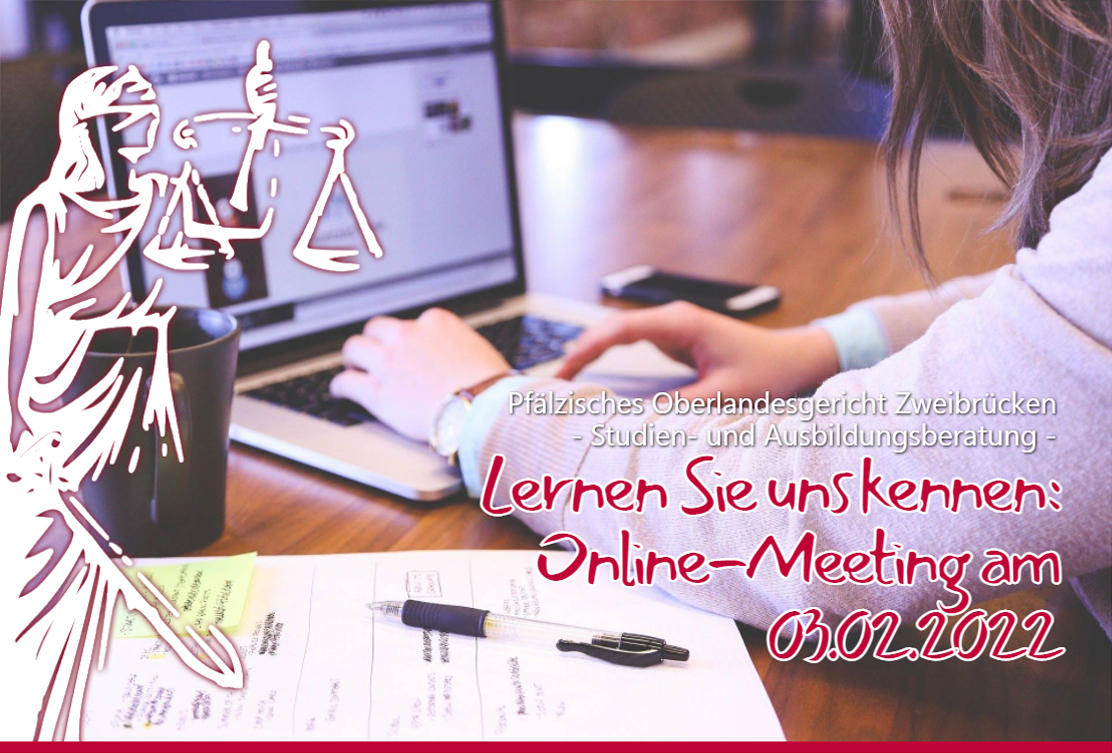 Online in die dualen Studiengänge und die Ausbildung bei der pfälzischen Justiz schnuppern?

Am Donnerstag, 3. Februar 2022, 15 Uhr gibt es online  einen Überblick zu  dualen Studiengängen und Ausbildungen in der Justiz. 

justizausbildung.de/ausbildungsmes…