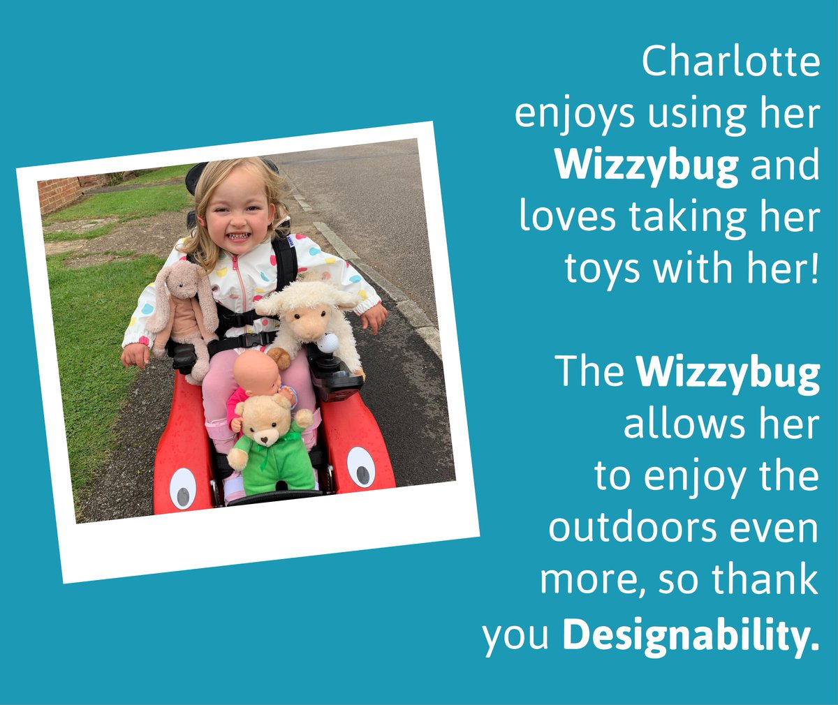 DesignabilityUK's tweet photo. Can you believe there are just 51 #WizzyFridays left this year 😁
We're looking forward to sharing lots more #WizzySmiles throughout 2022.
Today's comes from Charlotte and the gang! Happy #WizzyFriday Charlotte. Thanks for brightening up everyone's day with that smile 🥰 https://t.co/LskewflCZb