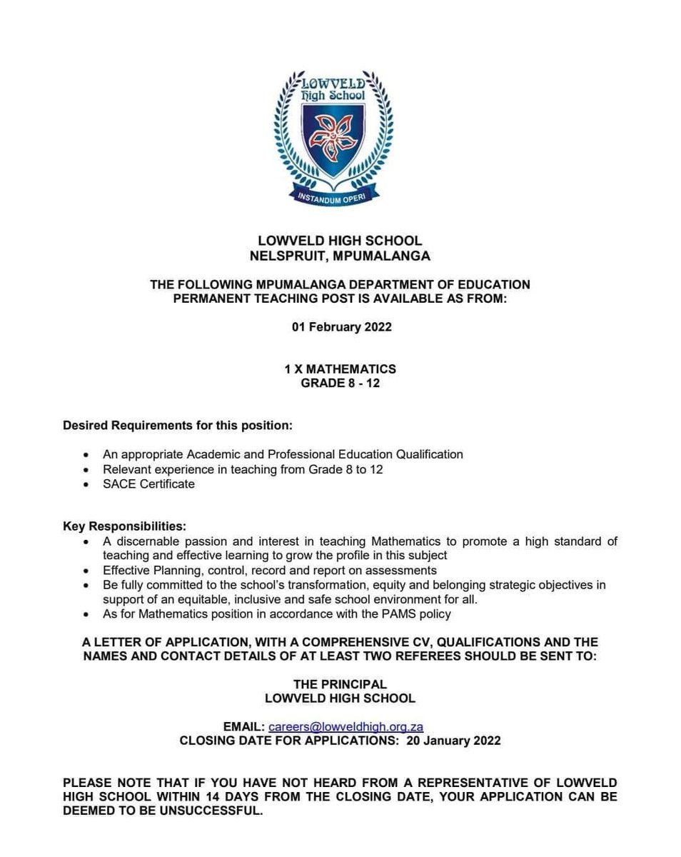 MetjahTebogo's tweet photo. Job vacancies ‼️ 
Please retweet 🙏 ❤ https://t.co/6tfkvpL4ur
