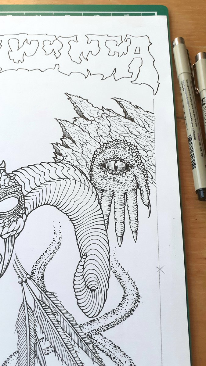 Sub_Vision_Art's tweet photo. Inking the 'Soul Taker' graphic for @LacertiliaUK band.

#lacertilia #subliminalvision #subliminalvisionart https://t.co/dfOqh4qOrS