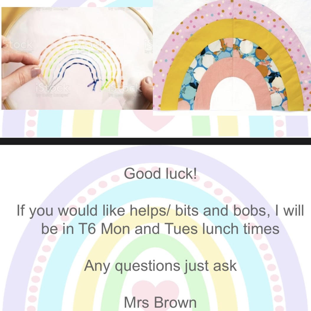 Testwood School are hosting a 'Sewing Bee' as part of their House Competition!

For more information, please speak the Mrs Brown.