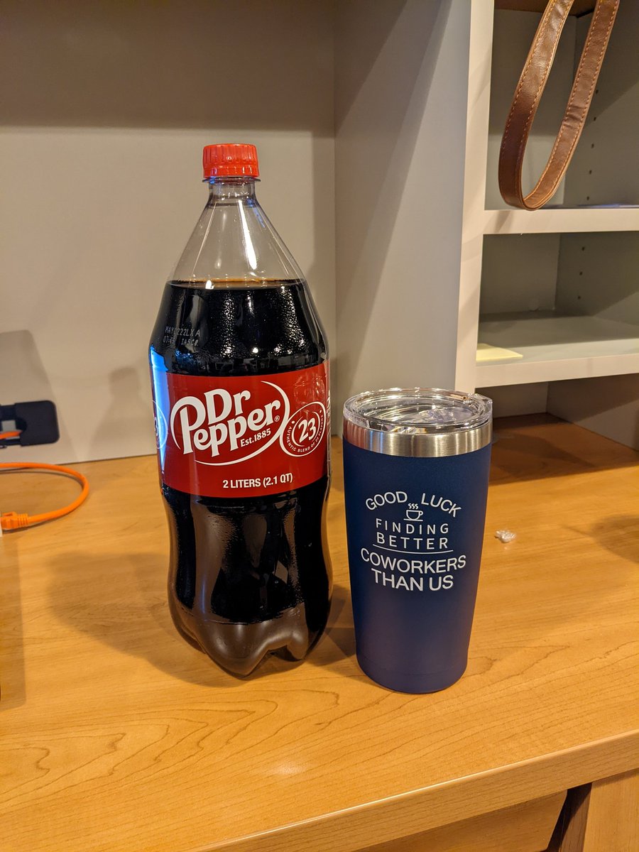briangrimmett's tweet photo. My coworkers @KMUW know me too well. The perfect last day of work gift. 

Thanks everybody! https://t.co/4D1og821Wf