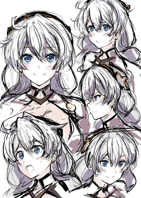 崩壊キャラで顔練習
キアナ 白練 